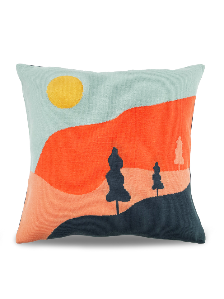 Crimson Canyons Pillow Cover