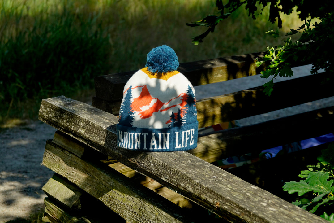 Mountain Life PomPom Beanie