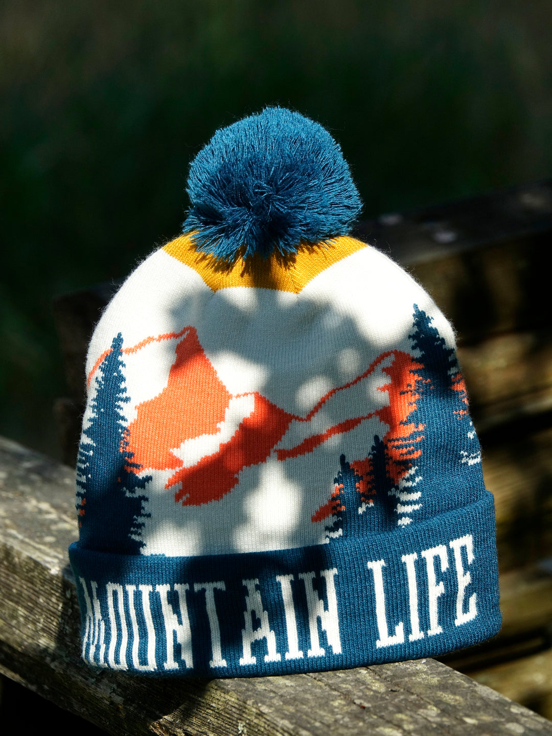 Mountain Life PomPom Beanie