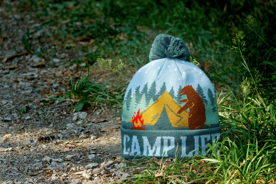 Camp Life PomPom Beanie