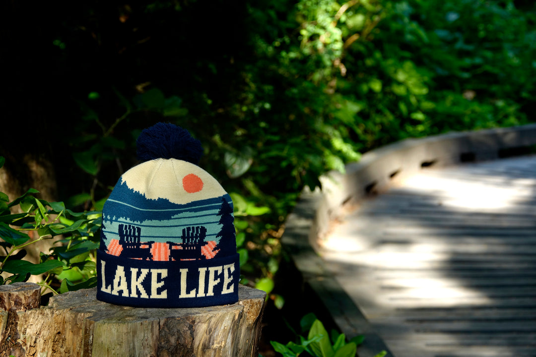 Lake Life PomPom Beanie