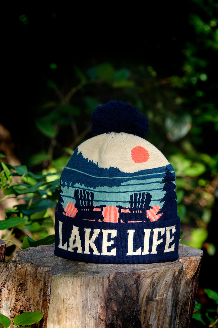 Lake Life PomPom Beanie