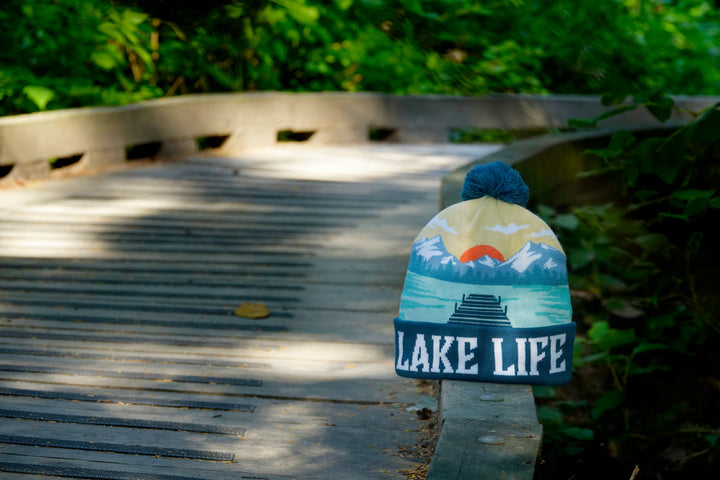 Lake Life PomPom Beanie