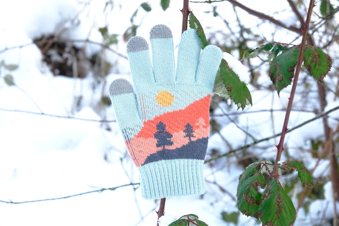 Summer Sunset Knit Gloves