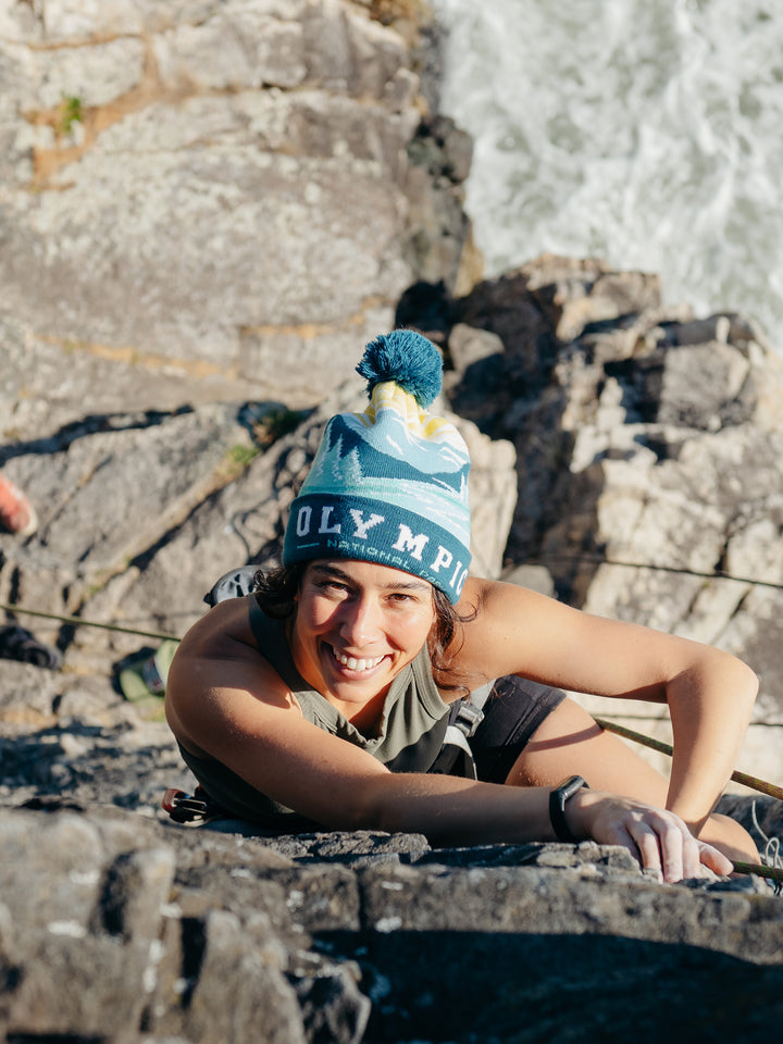 Olympic Mountain National Park PomPom Beanie