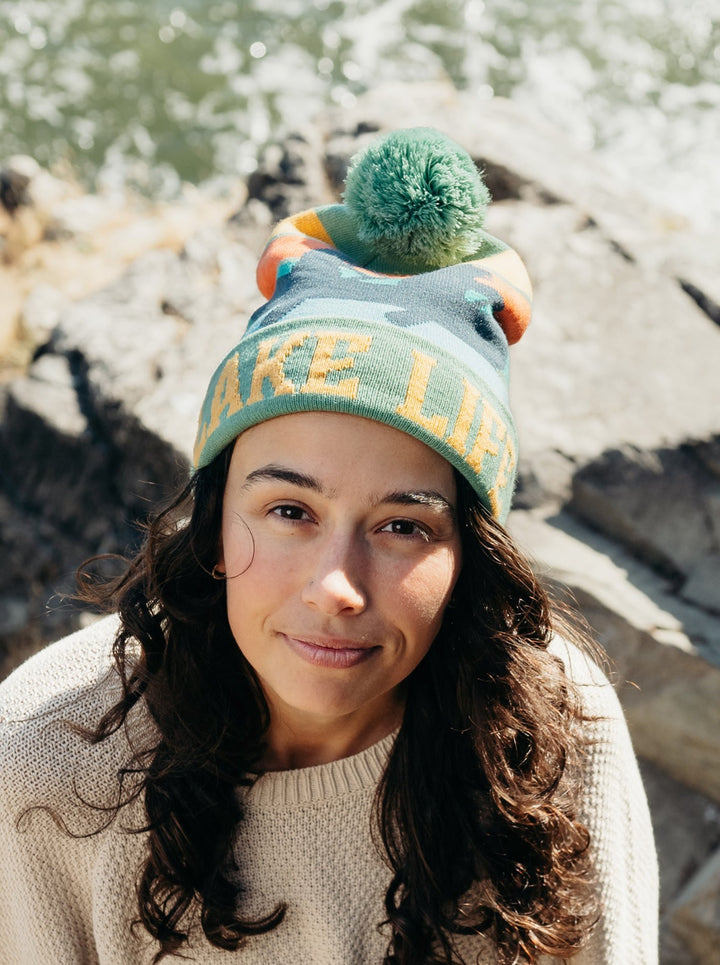 Lake Life PomPom Beanie