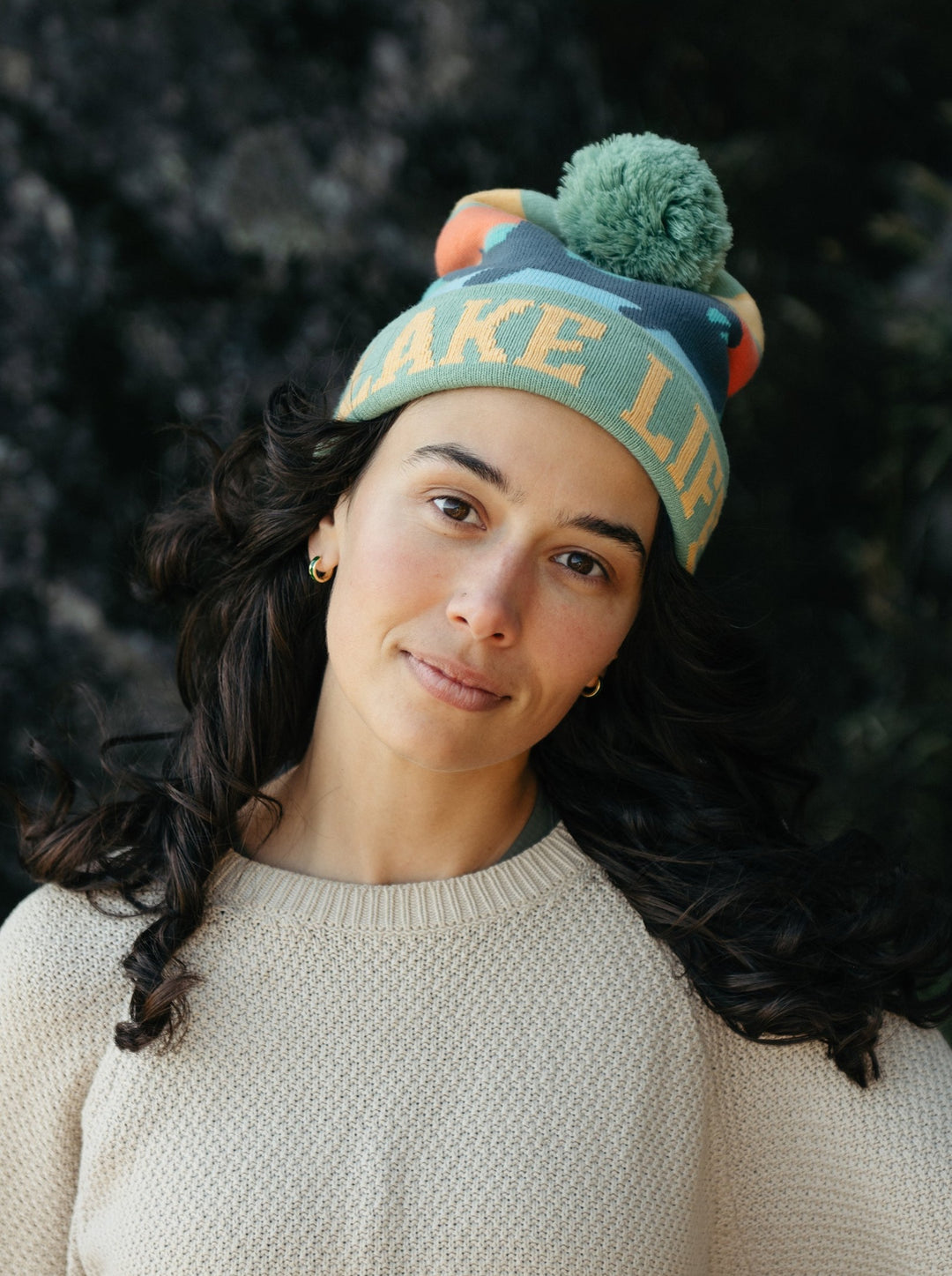 Lake Life PomPom Beanie