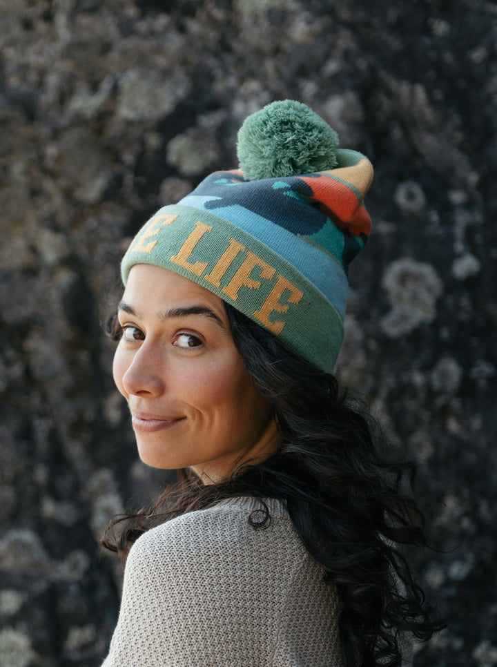 Lake Life PomPom Beanie