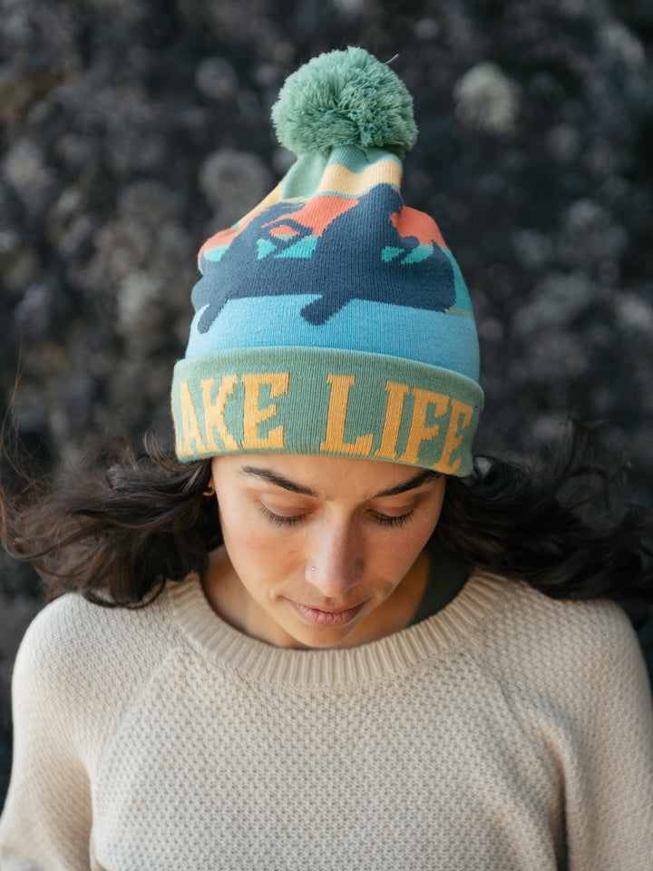 Lake Life PomPom Beanie