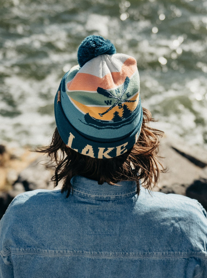 Lake Life PomPom Beanie