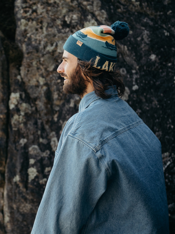 Lake Life PomPom Beanie