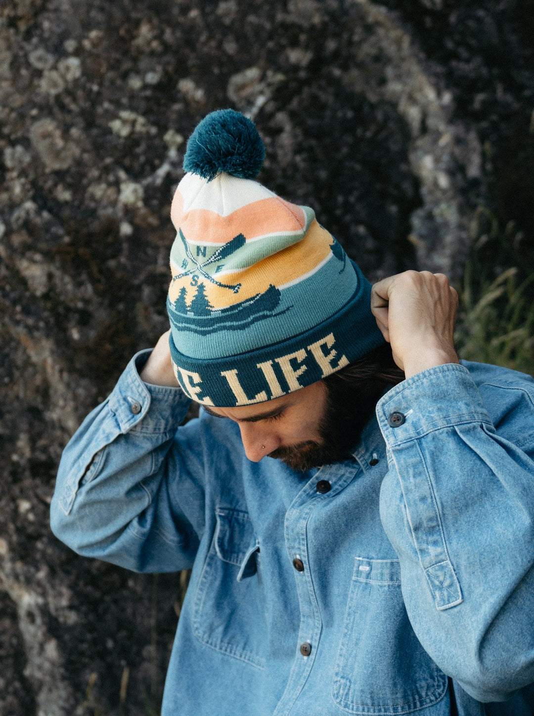 Lake Life PomPom Beanie