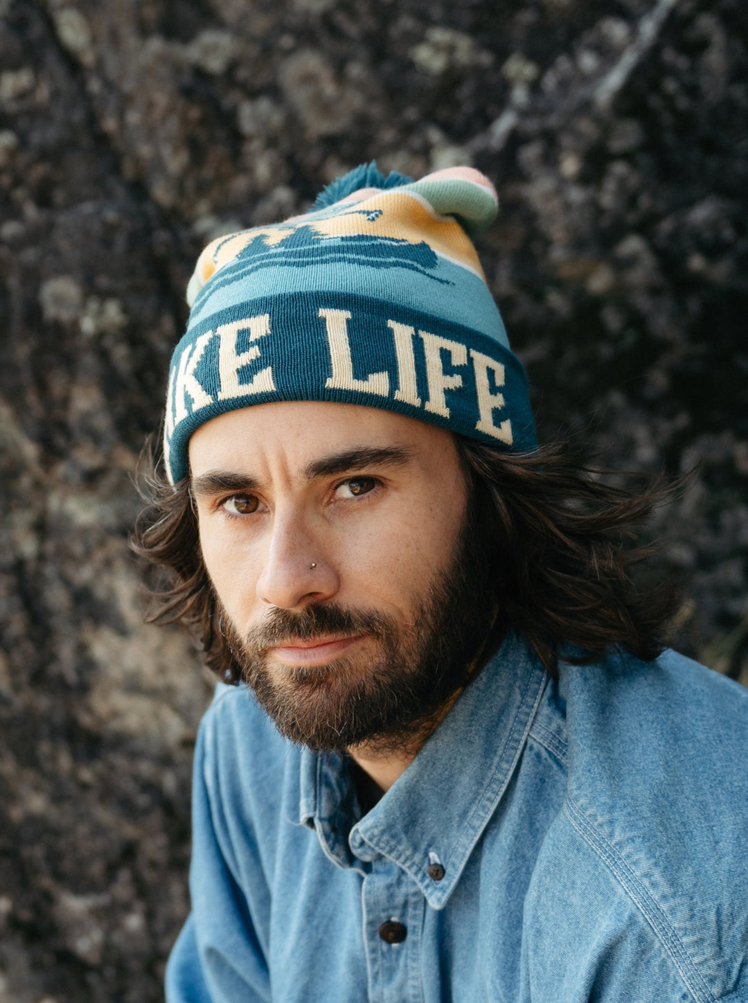 Lake Life PomPom Beanie