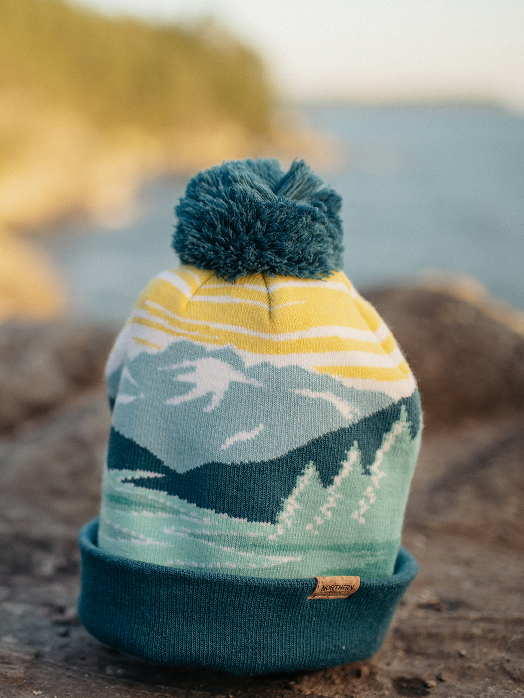 Olympic Mountain National Park PomPom Beanie