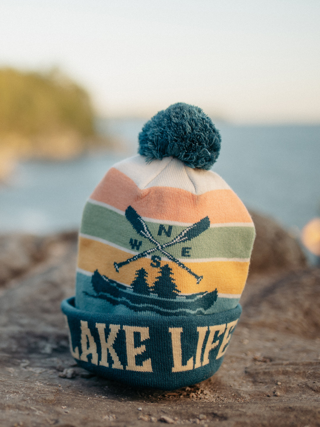 Lake Life PomPom Beanie