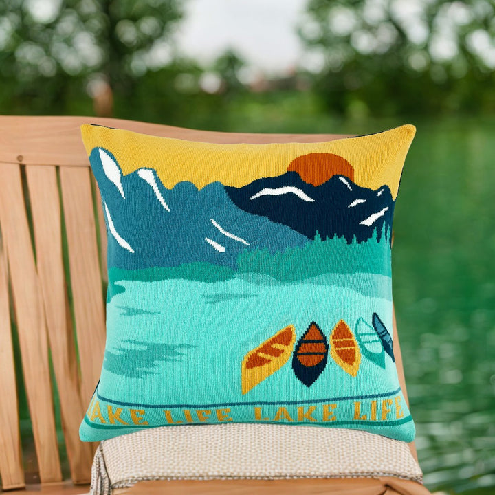 Dawn's Ripples Pillow Cover