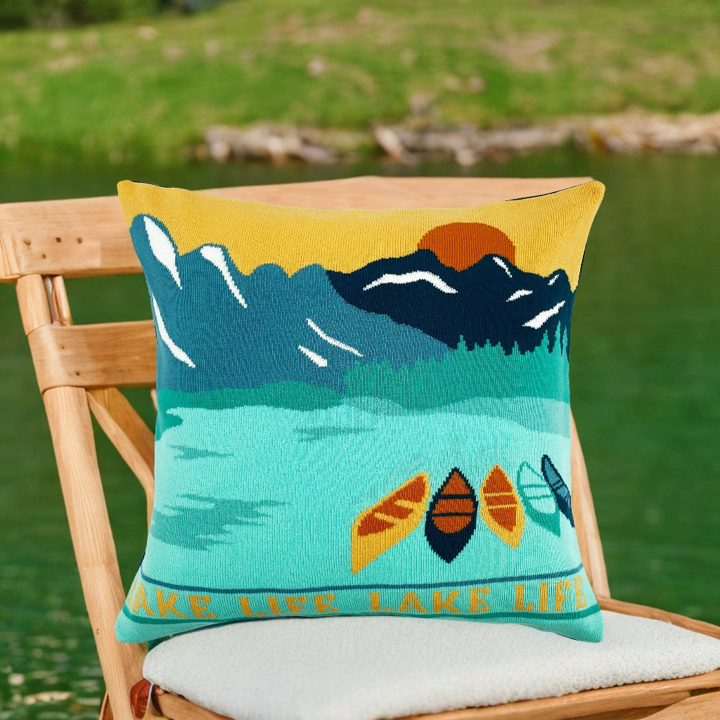 Dawn's Ripples Pillow Cover