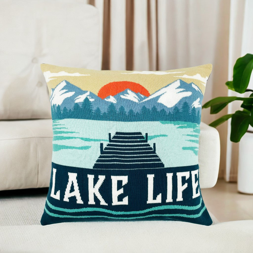 Edge of Tranquility Pillow Cover