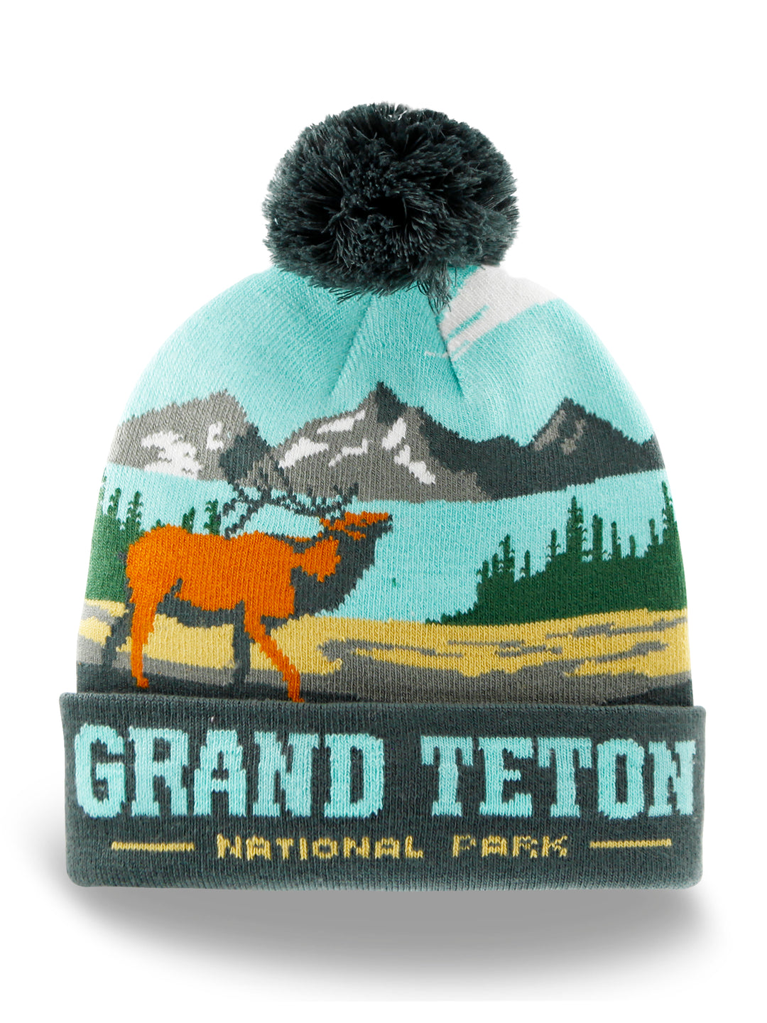 Grand Teton National Park PomPom Beanie