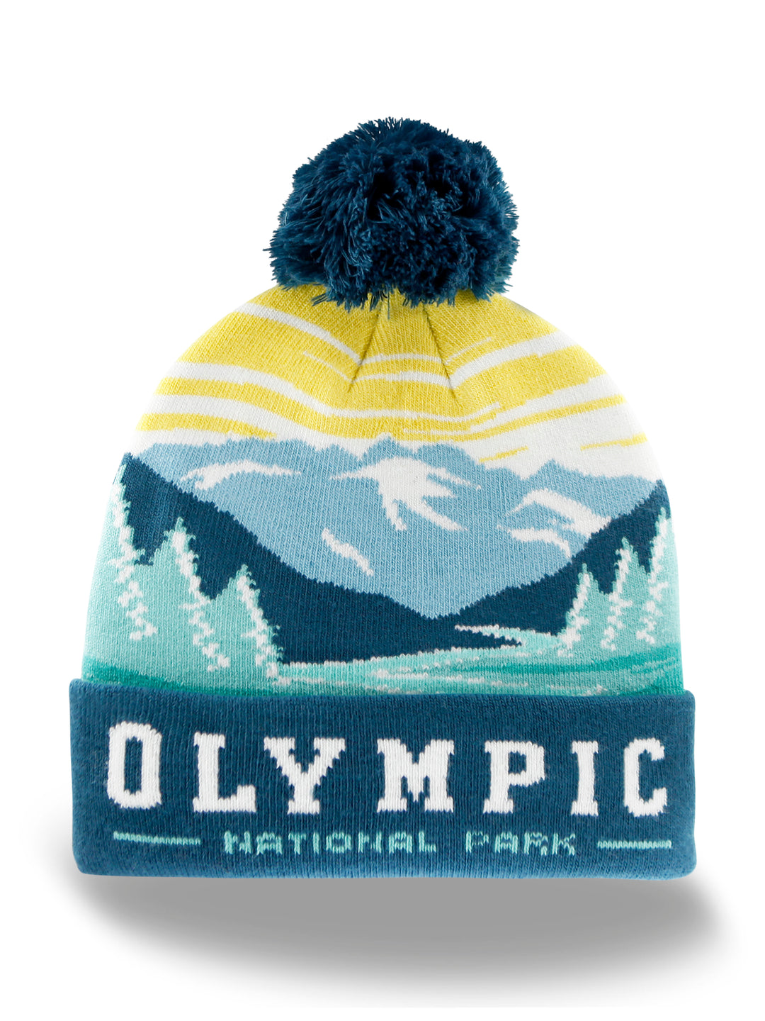 Olympic Mountain National Park PomPom Beanie