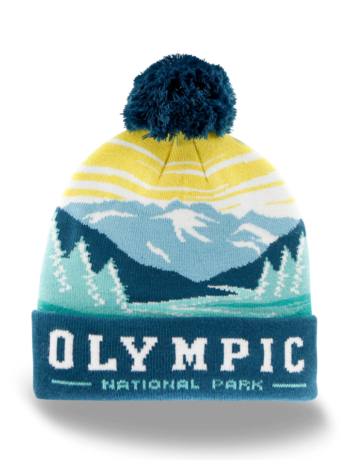 Olympic Mountain National Park PomPom Beanie