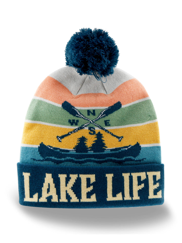 Lake Life PomPom Beanie