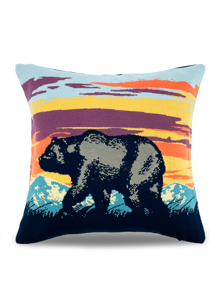 Grizzly Twilight Pillow Cover