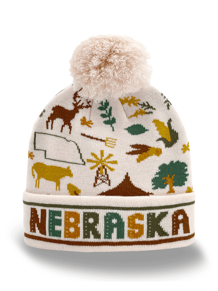 NEBRASKA STATE ICON BEANIE