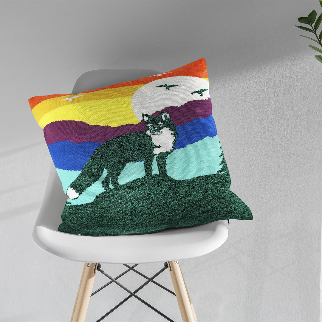 Moonlit Guardian Pillow Cover