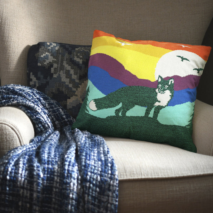 Moonlit Guardian Pillow Cover