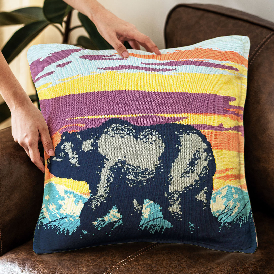 Grizzly Twilight Pillow Cover