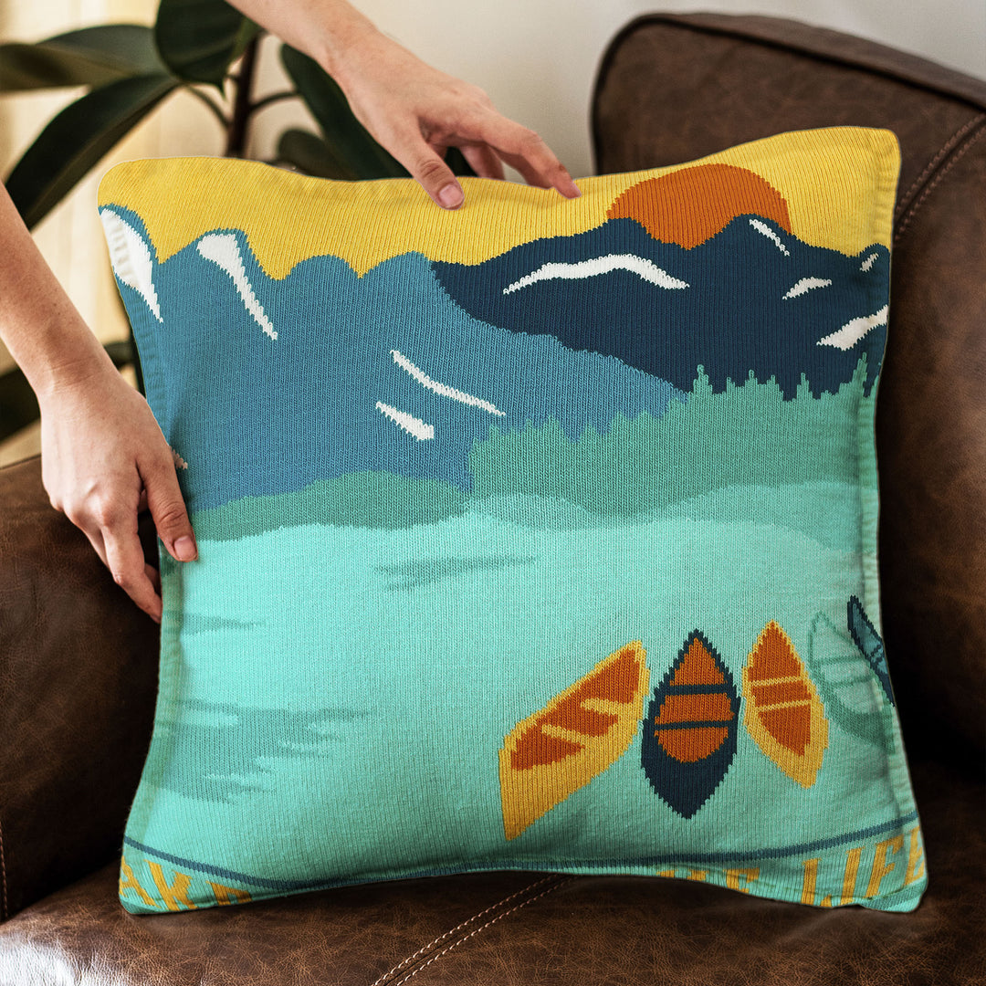 Dawn's Ripples Pillow Cover