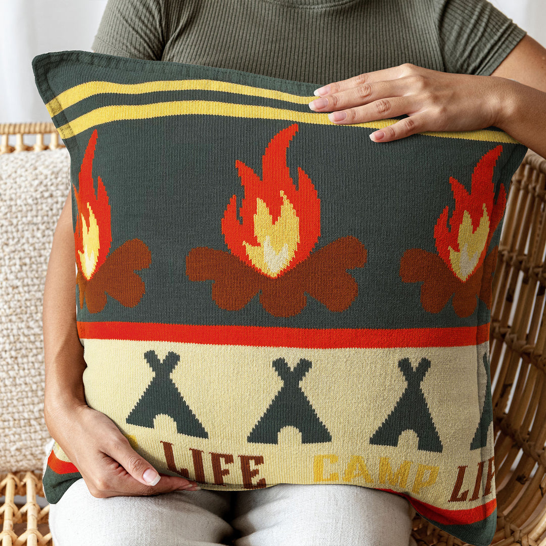 Fireside Nights Pillow Cover