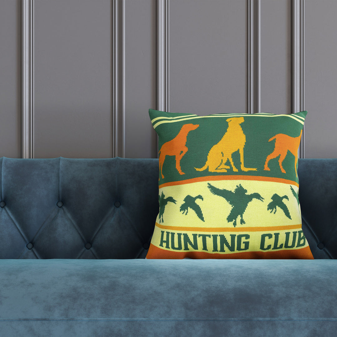 Pinewood Pursuit Hunting Club Pillow Cover