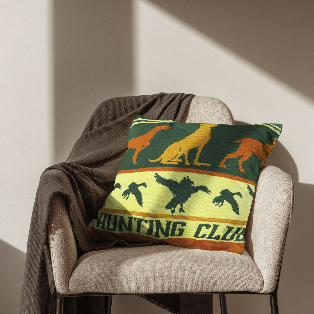 Pinewood Pursuit Hunting Club Pillow Cover