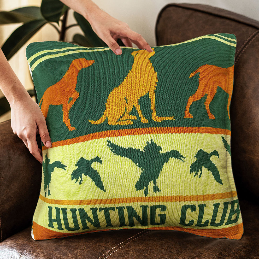 Pinewood Pursuit Hunting Club Pillow Cover