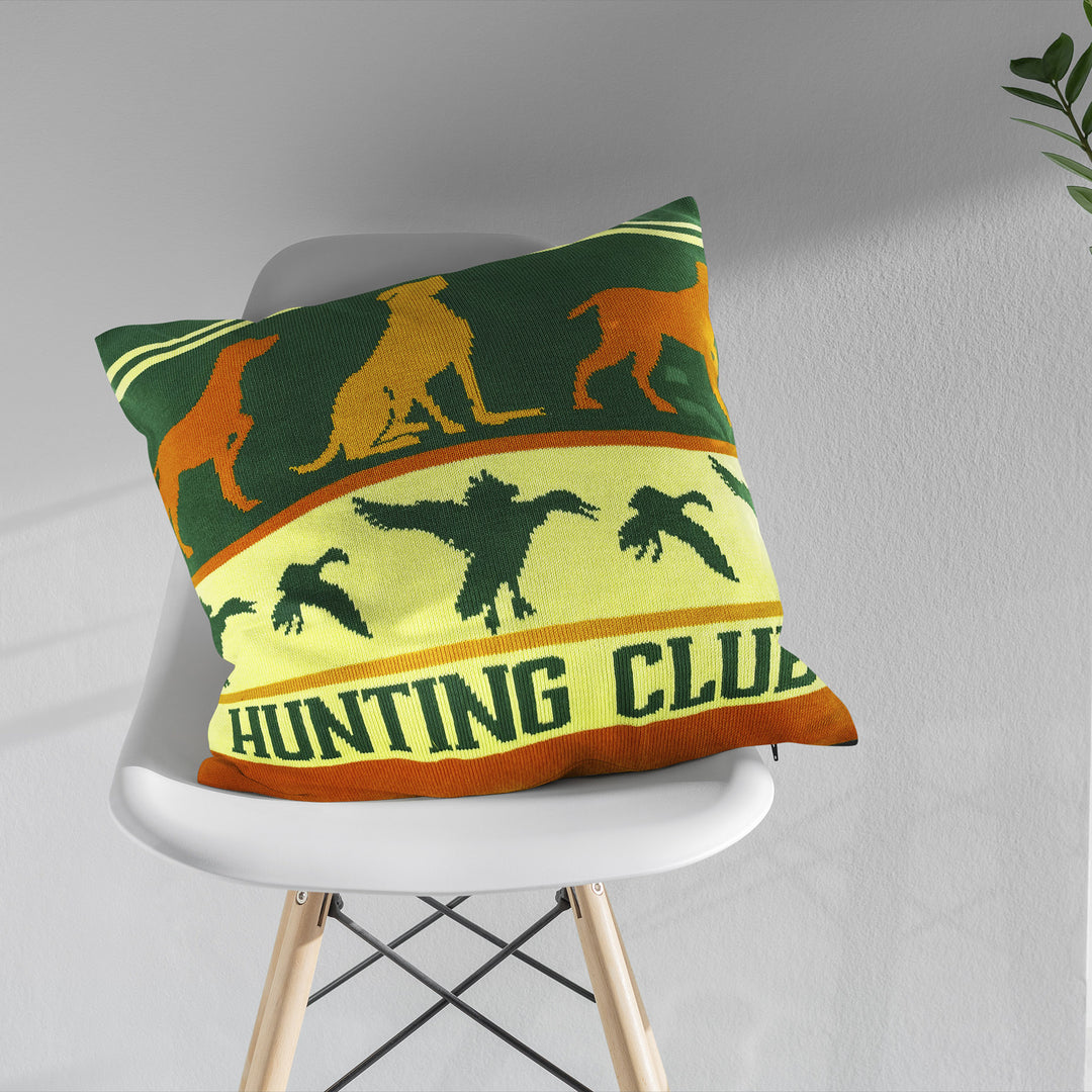 Pinewood Pursuit Hunting Club Pillow Cover