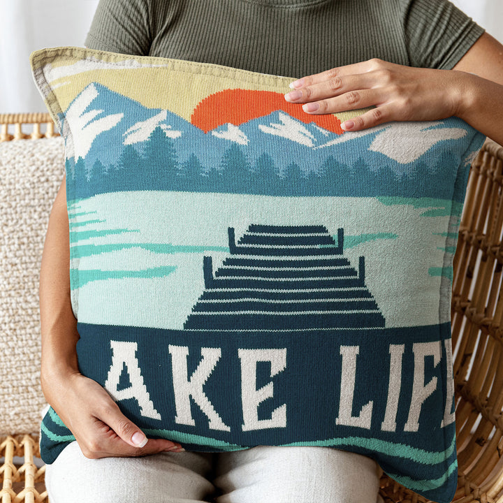 Edge of Tranquility Pillow Cover