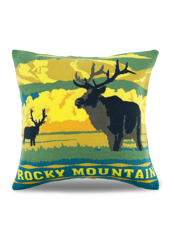 Rocky Monarch Knitted Pillow Cover