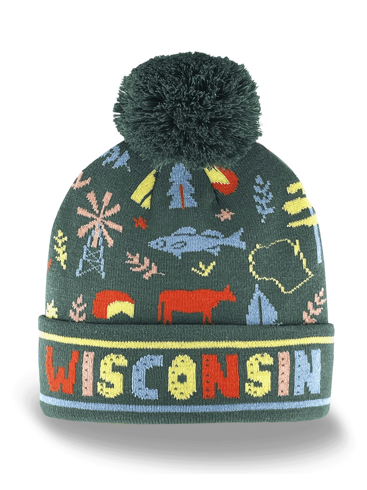 WISCONSIN STATE ICON BEANIE