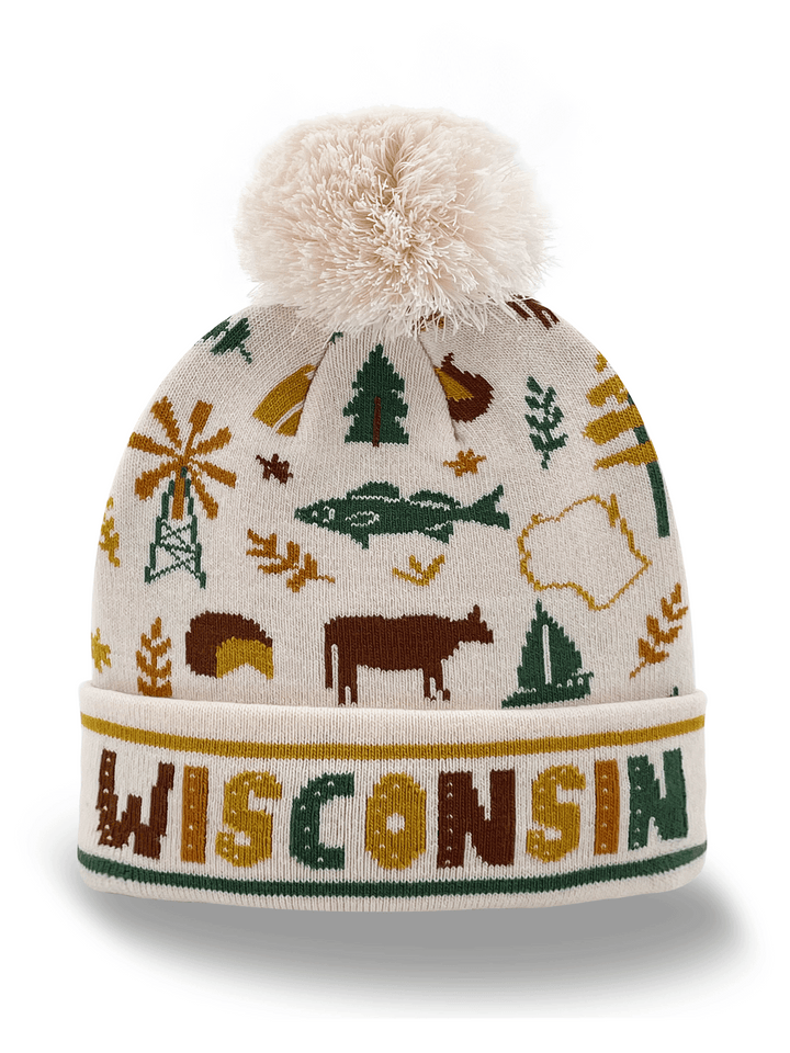 WISCONSIN STATE ICON BEANIE