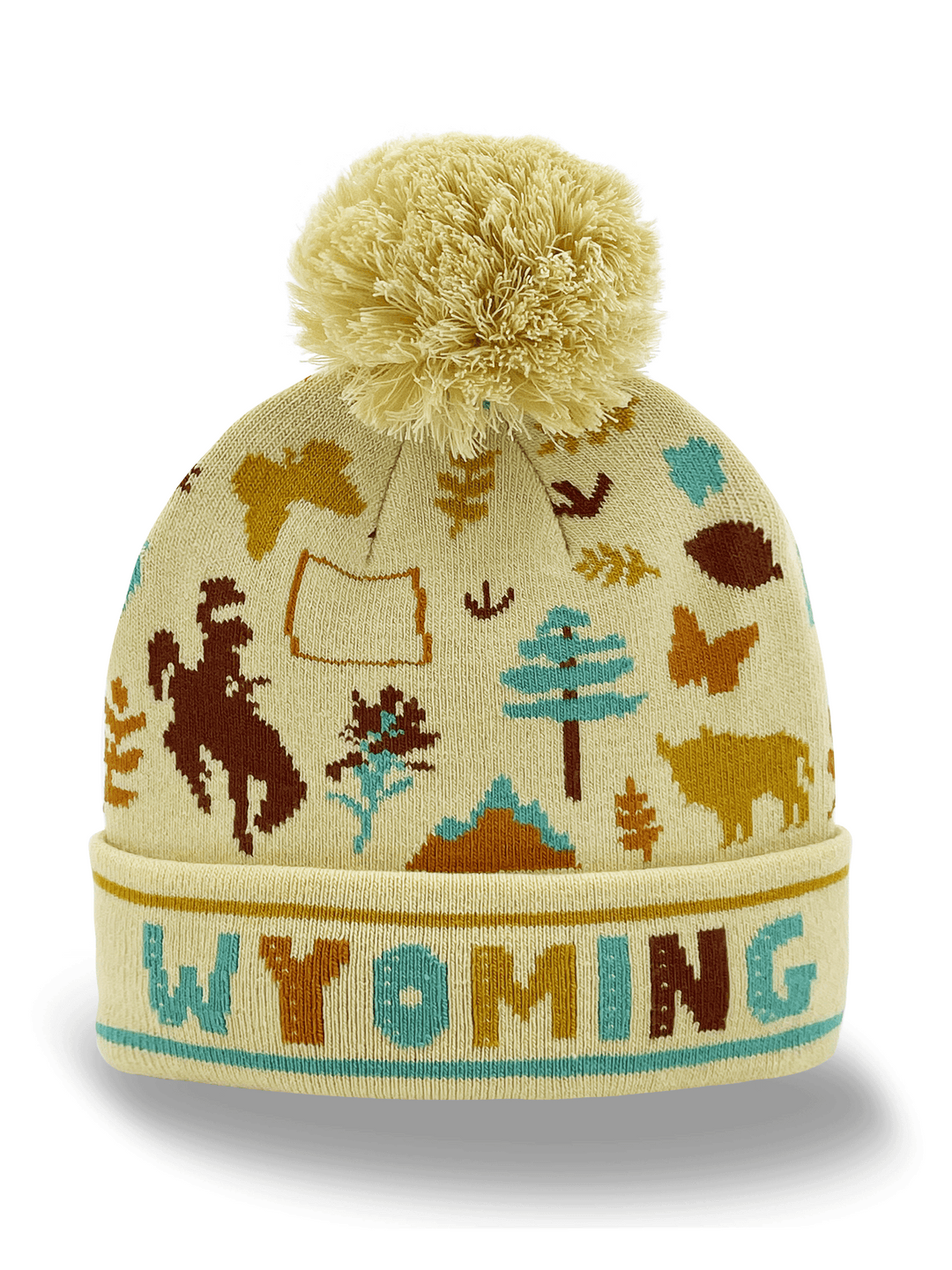 WYOMING STATE ICON BEANIE