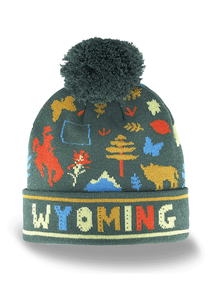 WYOMING STATE ICON BEANIE